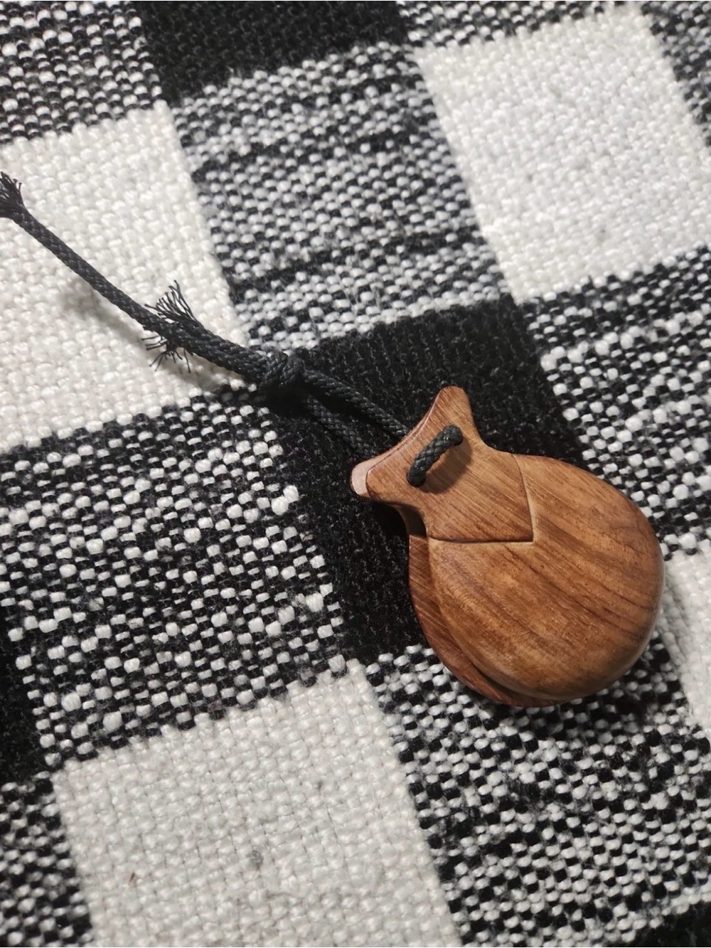 Vintage Handcrafted Wooden Hand Castanet Spanish Flamenco Percussion Instrument